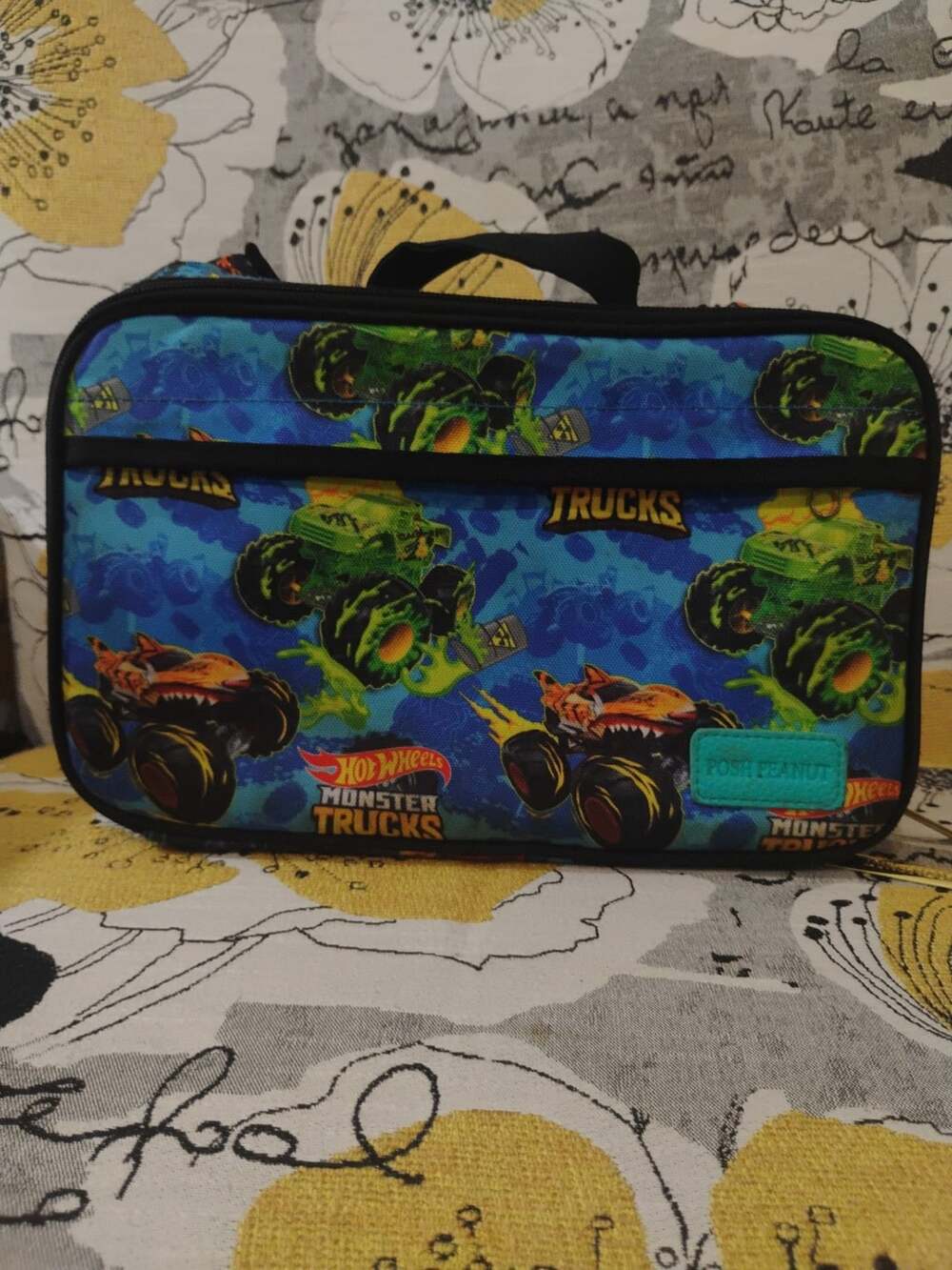 Posh Peanut Hot Wheels Monster Trucks Lunch Bag